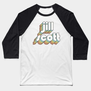 Retro Jill Scott Baseball T-Shirt